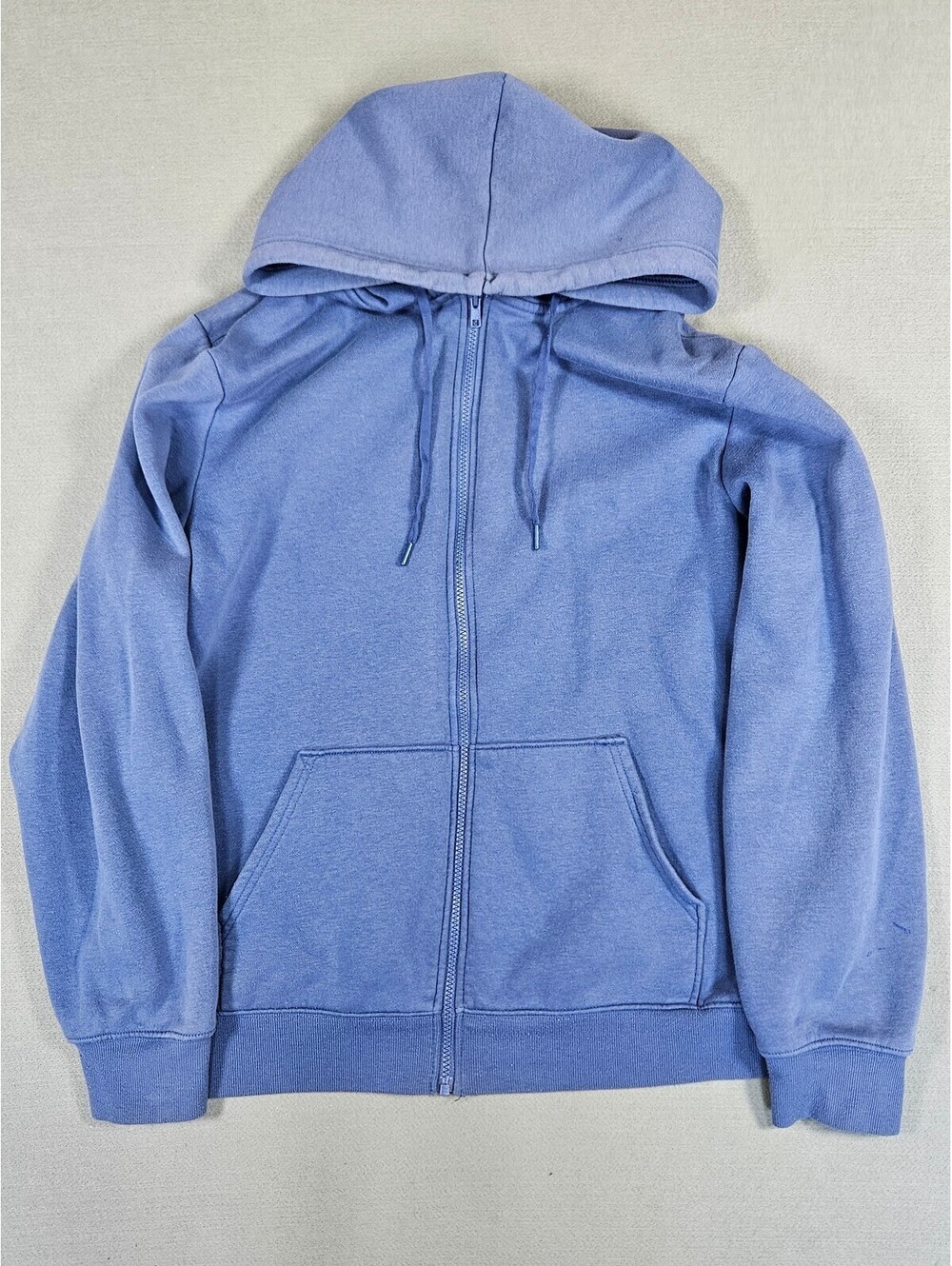 Athletic Works Mens Periwinkle Blue Fleece Zip Hoodie XL
